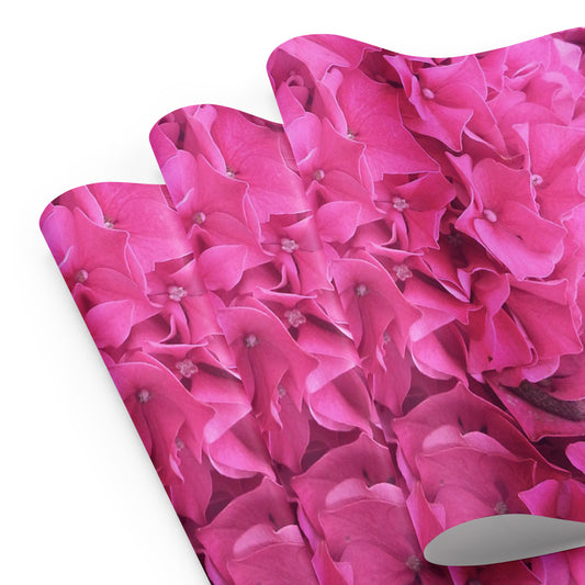 Pink Flowers Wrapping paper sheets