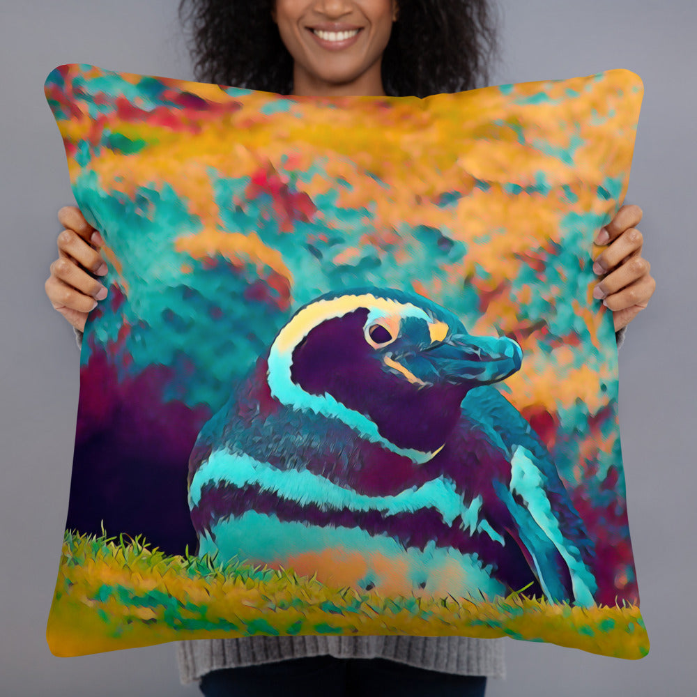 Magellanic Penguin Basic Pillow