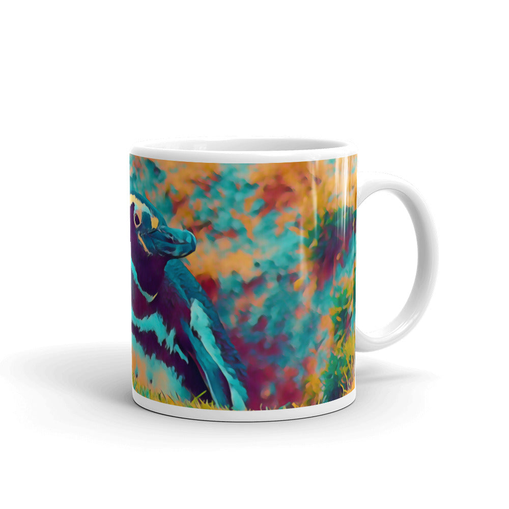 Magellanic Penguin White glossy mug